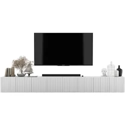 TV-LOWBOARD 2er-Set Elpis Weiß matt 300 cm
