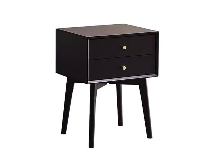 YANG11FAN Vielseitig Holz Nachttisch Schlafzimmer Moderner(Schwarz)