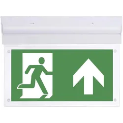B-Safety, Sicherheitskennzeichnung, B STY LED Fluchtweg Notbeleuchtung Deckenaufbaumontage Ausgang, Rettungsweg, rechts, links