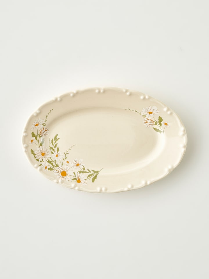 BELLA MAISON Servierplatte ''Daisy'' in Creme - (L)20 x (B)13,5 cm - onesize