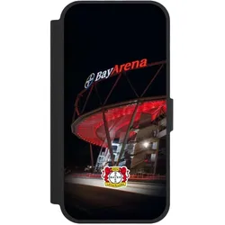Nivocase Klapphülle für Apple iPhone 17 Handyhülle aus Kunst Leder NIVOflip schwarz Bayer 04 Leverkusen (Apple iPhone 17), Smartphone Hülle, Schwarz