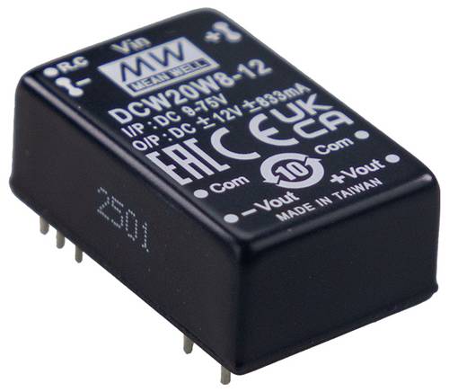 MEAN WELL DCW20W8-15 DC/DC-Wandler 24V -15V -15.000A 20W Inhalt 1St.