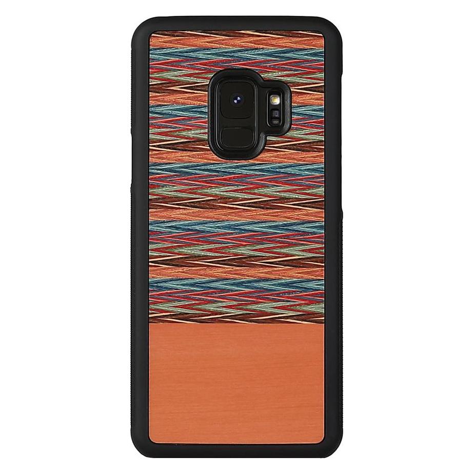 Man&Wood SmartPhone case Galaxy S9 browny check black (Samsung Galaxy S9) (1000000598)