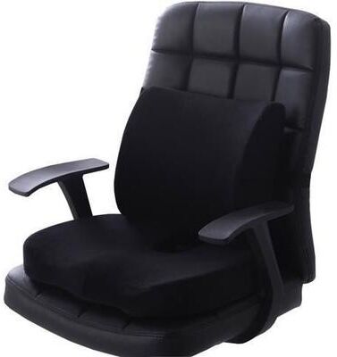 GlowBake Premium Pressure Relief Cushion Breathable Set Velvet Black