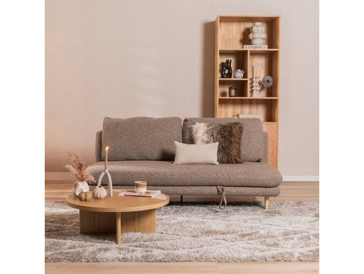 Bronx71 Schlafsofa 2-Sitzer Lauri Bouclé Melange braun