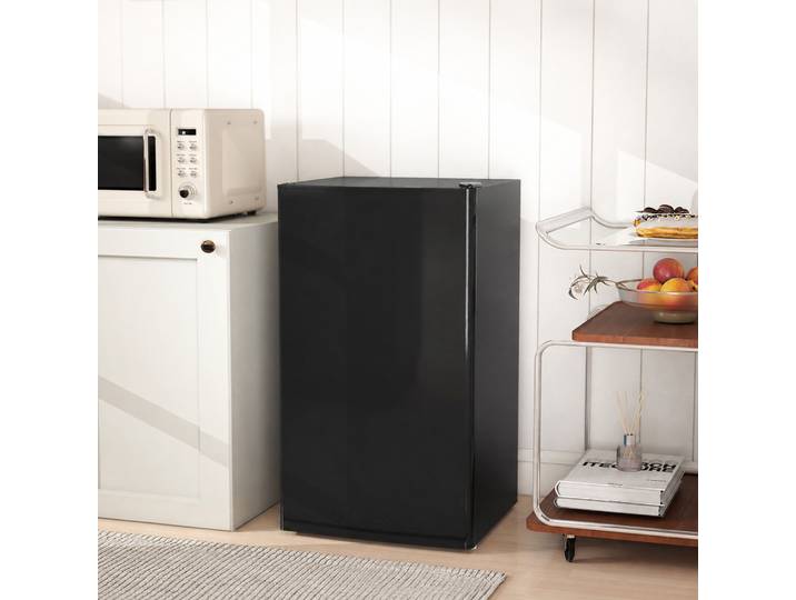 HOMCOM Réfrigérateur 91L Sous-Comptoir Noir Compact Modulable
