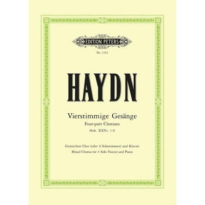 Haydn, J: Four-Part Songs for Mixed Choir (or Solo Voices) a, Taschenbuch von , Musikverlag C. F. Peters