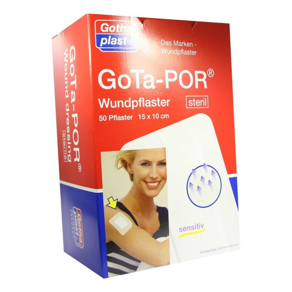 Gothaplast GmbH Gota-por Wundpflaster steril 100x150 mm 04473652