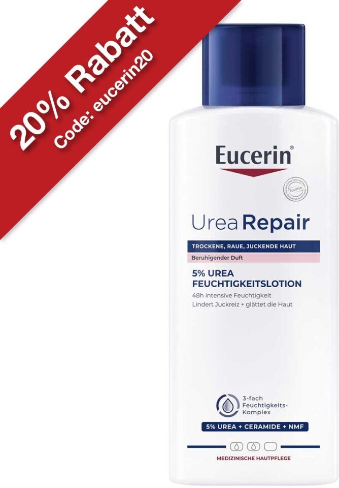 Eucerin UreaRepair Plus 5% Urea mit beruhigendem Duft