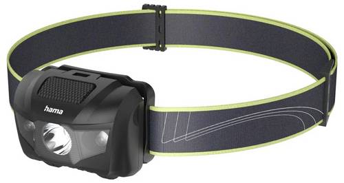 hama 00228615 LED-Stirnlampe "HL200", Batterien, Kopflampe zum Joggen, Sport, 4 Modi