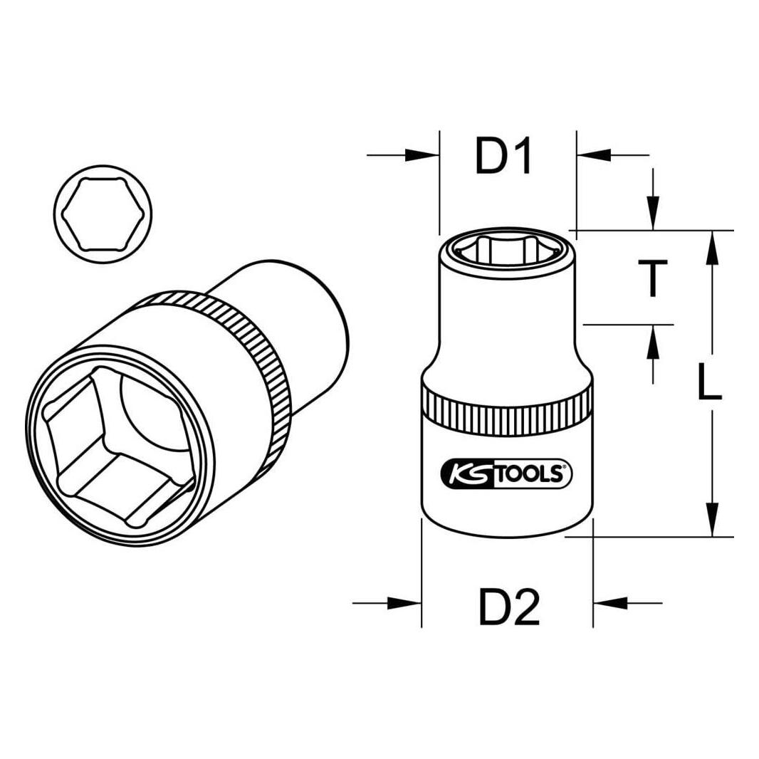 KS Tools 918.3901 (1/4") (918.3901)