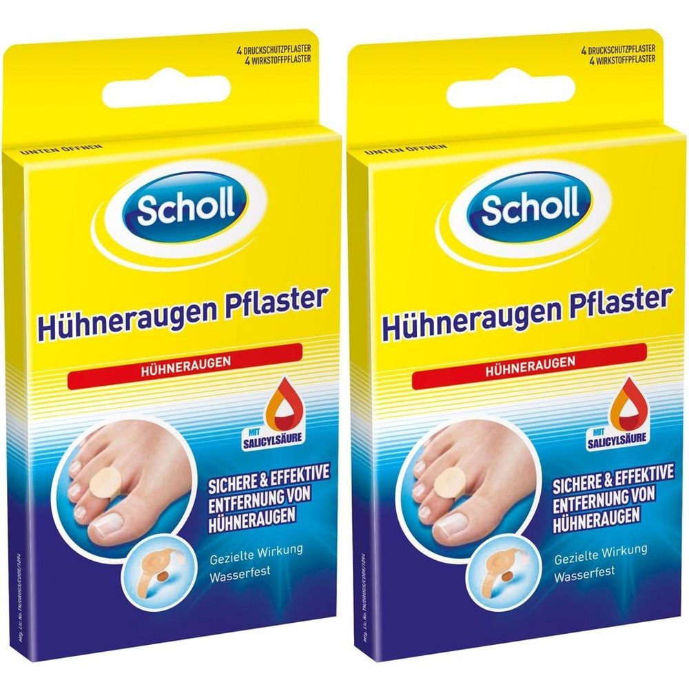 Scholl Hühneraugen Pflaster 2x 2x4 St