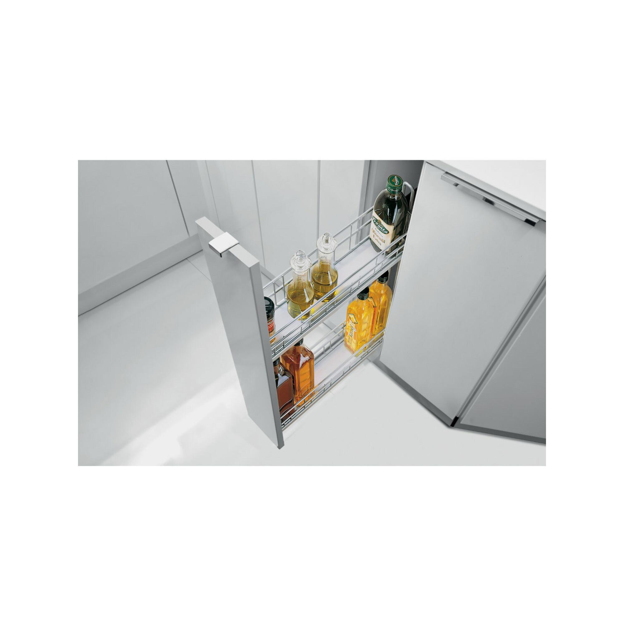 Hettich Möbel-Frontauszugset Cargo IQ plus 150 9077588, Korpusb. 150mm, silber)