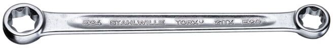 STAHLWILLE Clé polygonale double, droite, pour vis TX E10XE12 (41251012)
