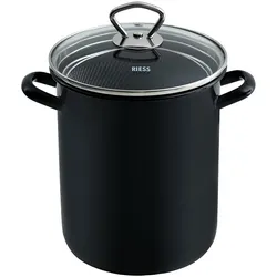 Riess Pasta-Spargeltopf, Pfanne + Kochtopf, Schwarz