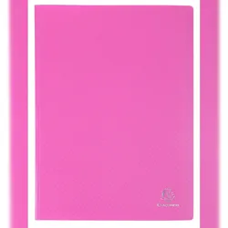 Exacompta 8867E 8x Sichtmappe aus PP 500μ, 60 Kristallhüllen OPAK - A4 - Rosa