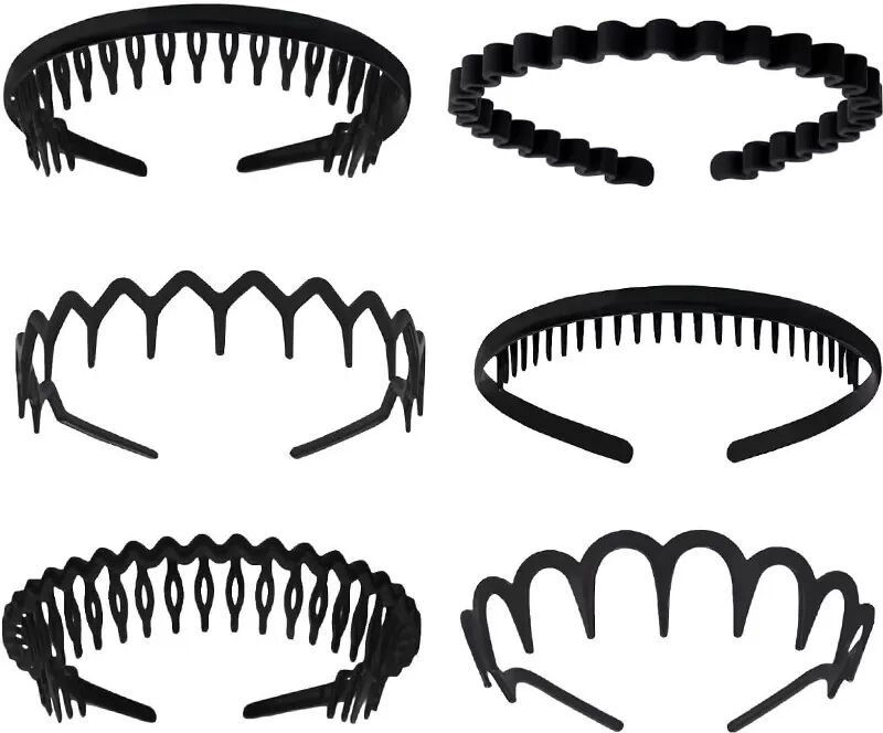 INF Elegantes mattes Stirnband-Set - 6-teilige Haarschmuckkollektion