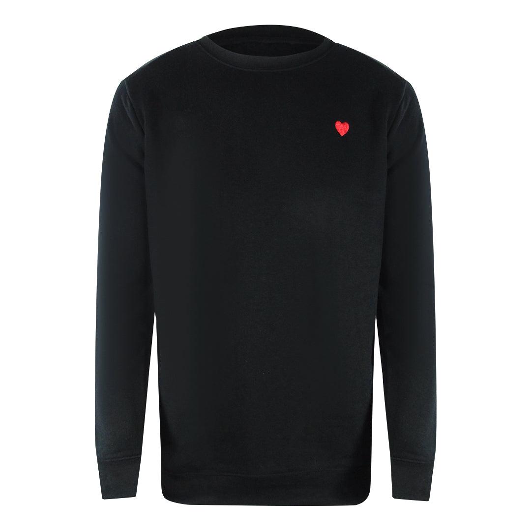 Love Moschino Sweatshirt Mit Kleinem Herzlogo, Schwarz