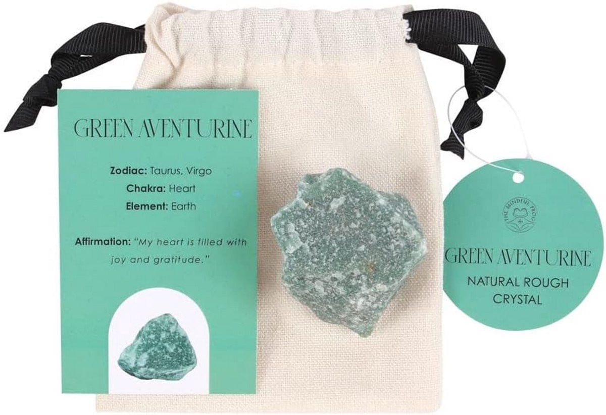Ruwe Groene Aventurijn Edelsteen - Natuurlijke Kristal voor Chakra Healing en Stressvermindering