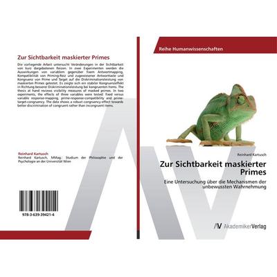 Zur Sichtbarkeit maskierter Primes, Taschenbuch von Reinhard Kartusch, AV Akademikerverlag, 978-3-639-39421-4