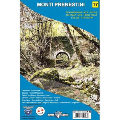 Monti Prenestini carta escursionistica scala 1:25.000, Karte von Edizioni Il Lupo Srl, Il Lupo