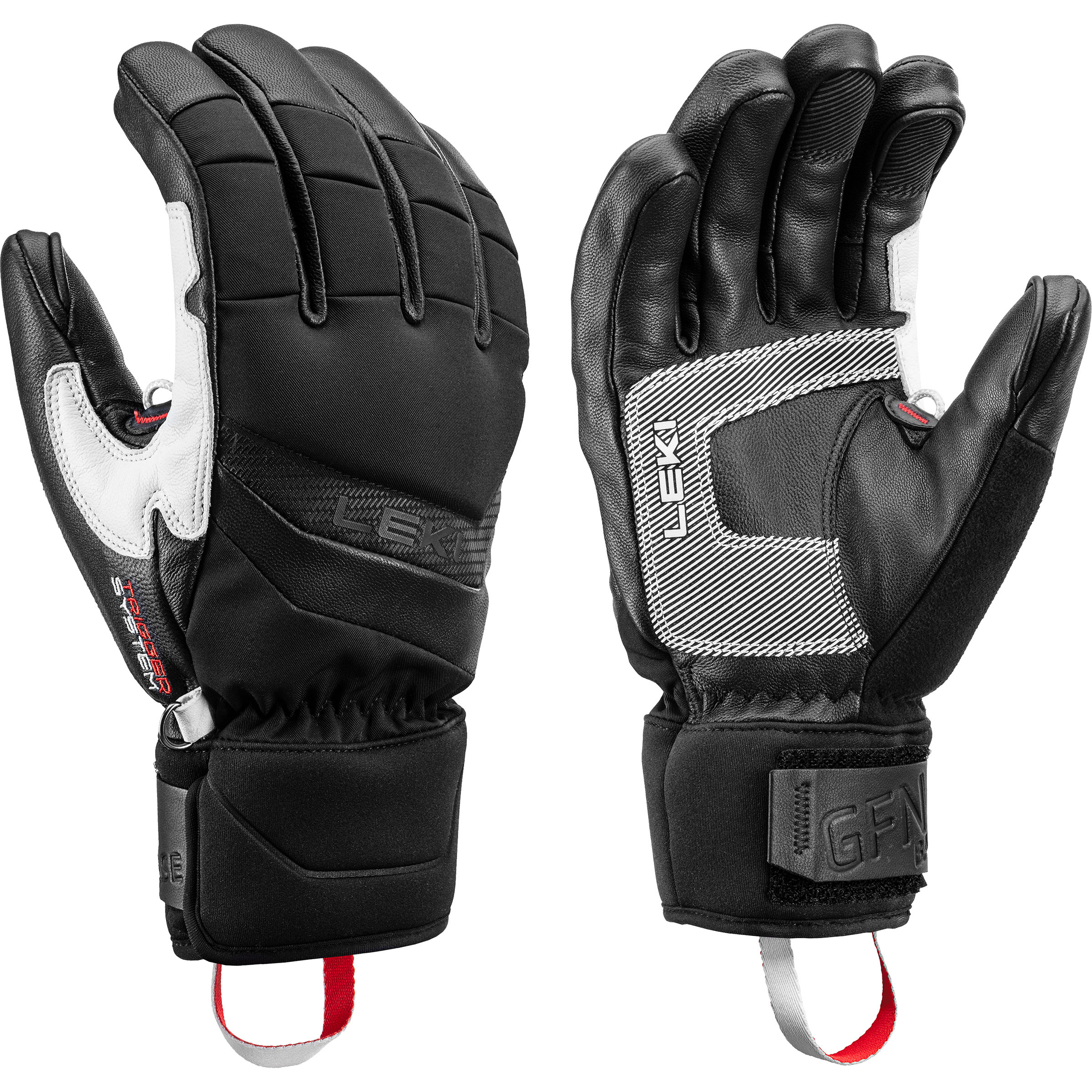 Leki Griffin Base 3D Skihandschuhe schwarz Größe 8 Skifahren Wasserabweisend Wasserabweisend