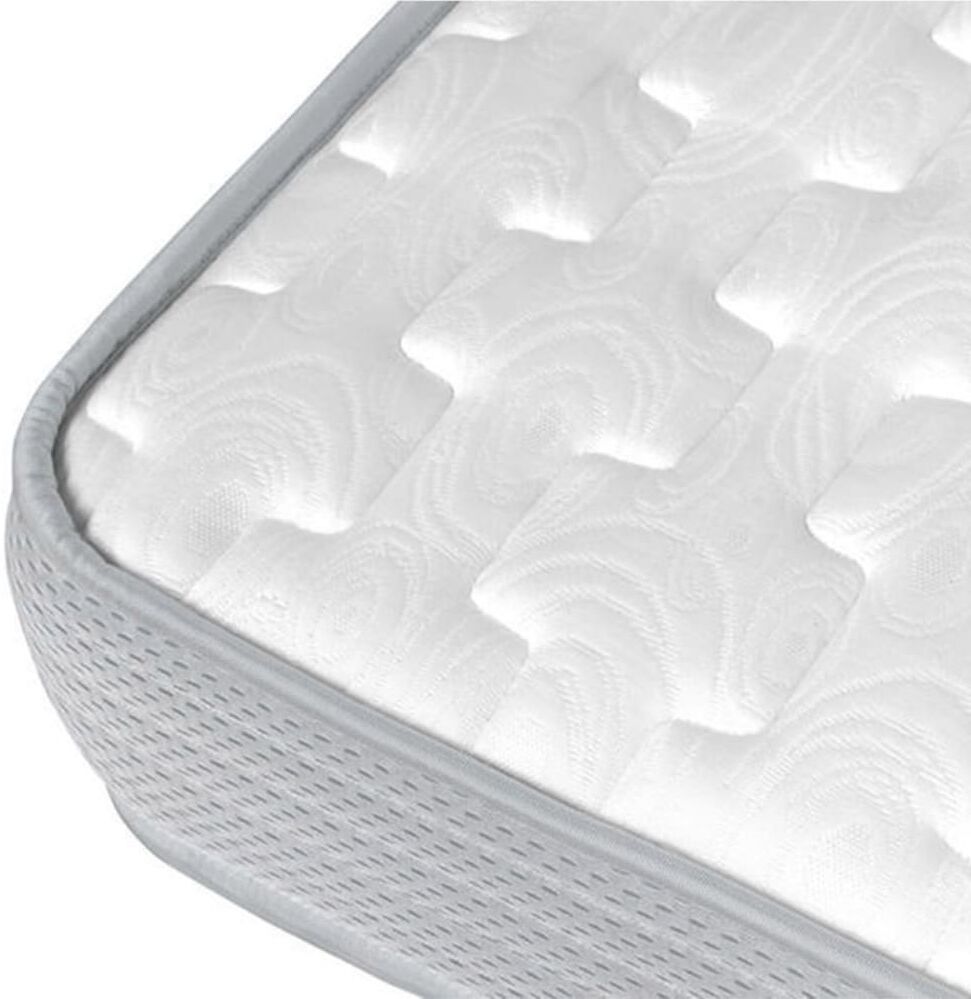 ID Kids Matelas épaisseur 18 cm mousse blanc 120x190 cm Blanc 188x18x118cm