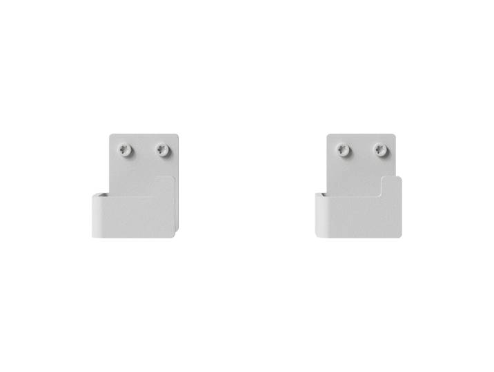 Nichba Nichba crochet porte-serviette Blanc, lot de 2