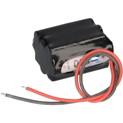 Notleuchtenakku 12V 800mAh NiMH NIMH1208P – F3+4+3 AAA, 30cm Kabel