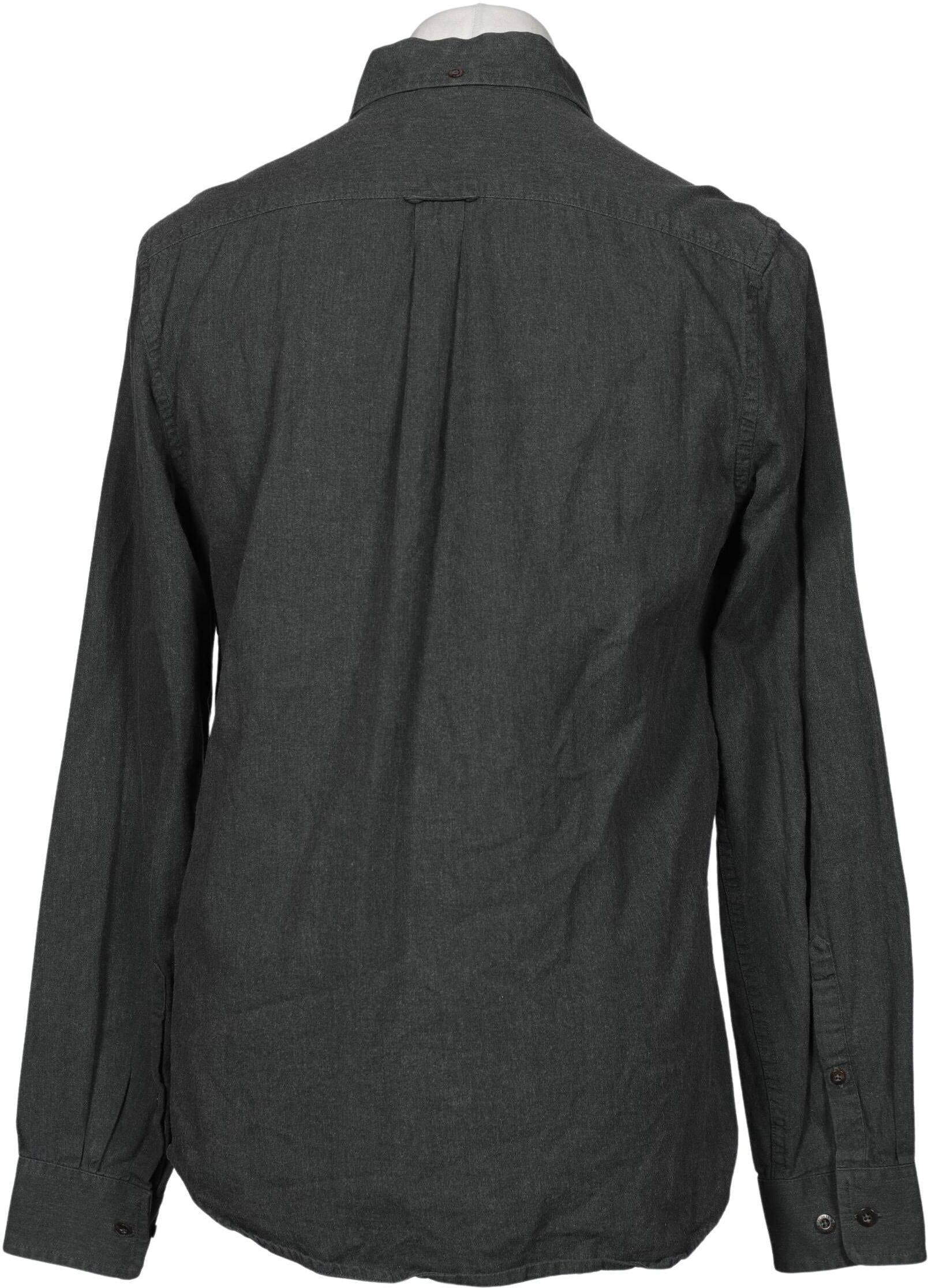 Ben Sherman Herren Hemd, Grün, Gr. M, Baumwolle - Second Hand