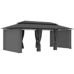 vidaXL, Pavillon, Mazonville (Mit Vorhang) (600 cm, 298 cm)