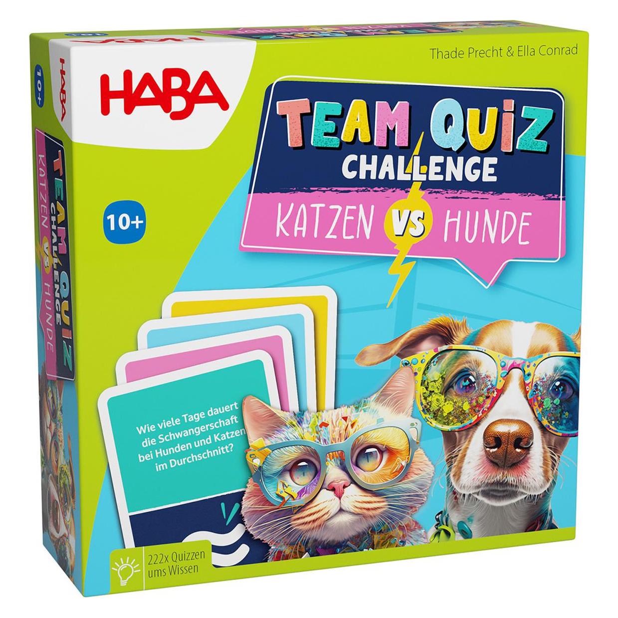 Haba Team Quiz Challenge Katzen vs. Hunde (Deutsch, 2 - 8 Spieler) (2010894001)