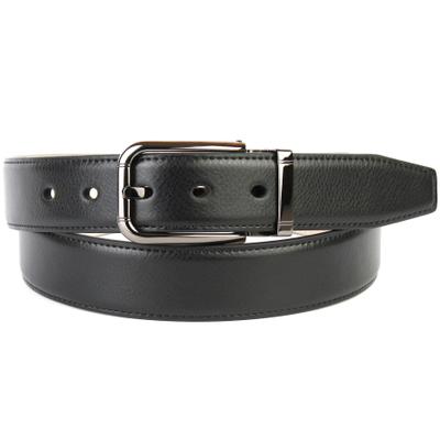 Ledergürtel ANTHONI CROWN, Herren, Gr. 85, schwarz, Leder, unifarben, Gürtel Ledergürtel, mit glänzender Dornschließe und Ton in Ton Ziernaht