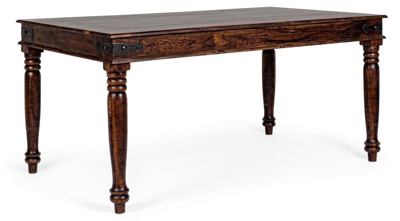 Esstisch Jaipur 160 x 90 x 76 cm aus massivem Akazienholz mit Design Tischbeinen