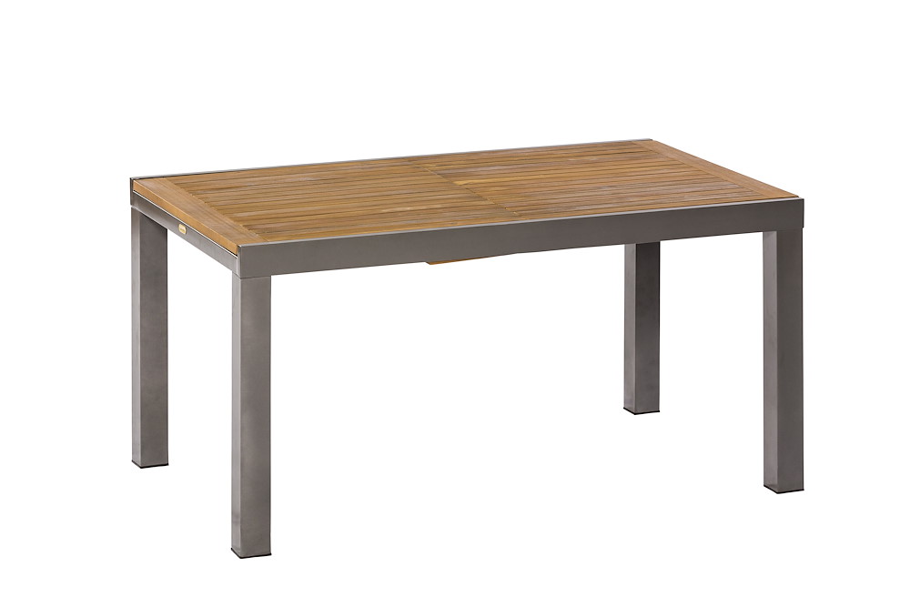 MERXXHANDELS Santorin Ausziehtisch 150(200)x90cmAluminium/Akazie 16908952