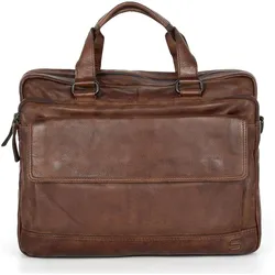 Spikes & Sparrow Leather Business bag - Kevin - Dark brown (15.60"), Notebooktasche, Braun