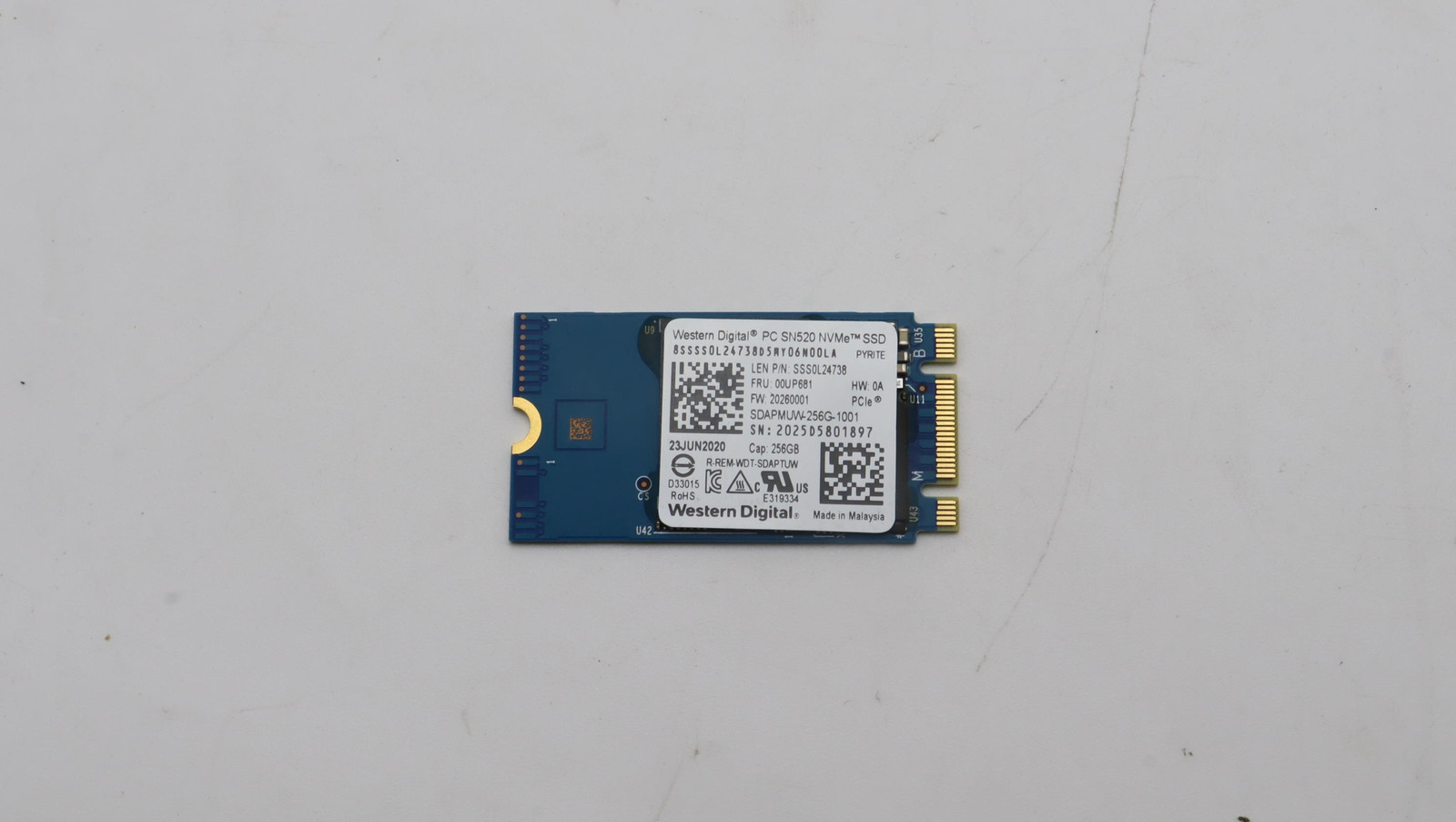 Lenovo SSD M.2 PCIe NVMe 00UP681