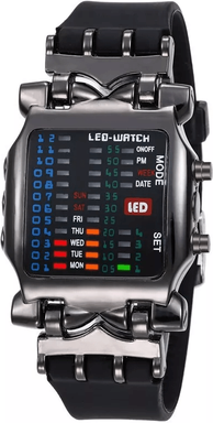 DynamicDeals Luxury Men's Digital LED Sports Watch, Waterproof Quartz Wristwatch With Date Display Luxury Men's Digital LED Sports Watch, Waterproof Quartz Wristwatch With Date Display