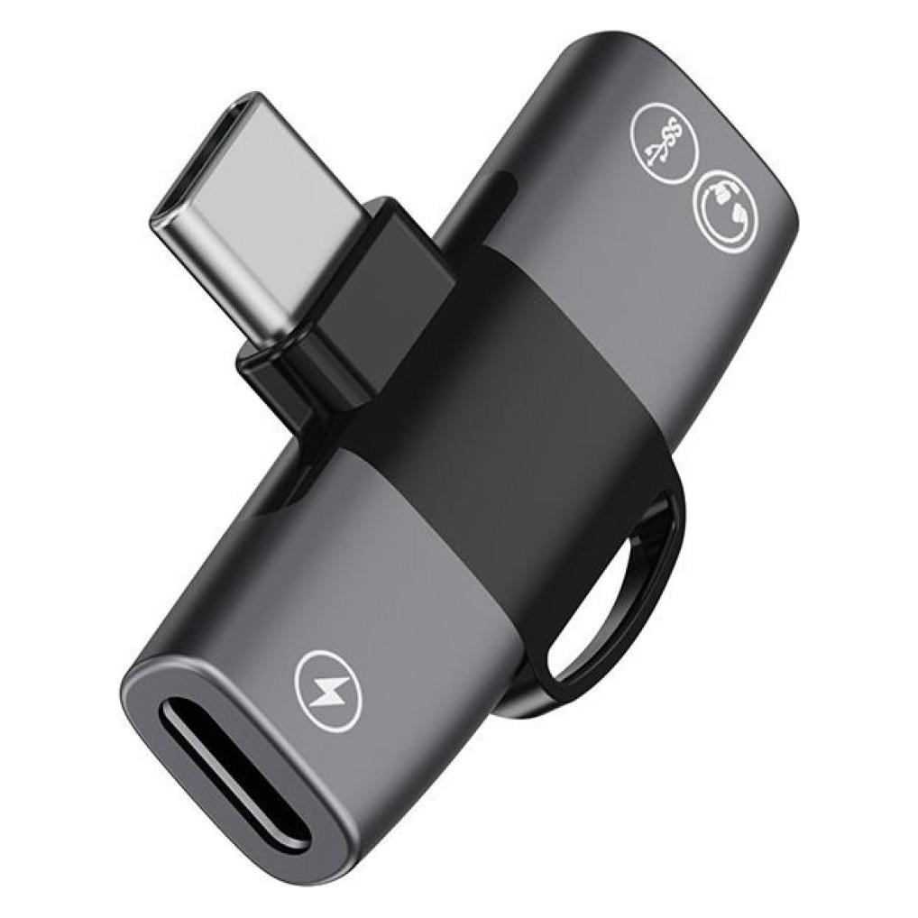 PowerGuard 2-in-1 USB-C Headphone Splitter & Charge + Sync (Winkeladapter) (00035075)