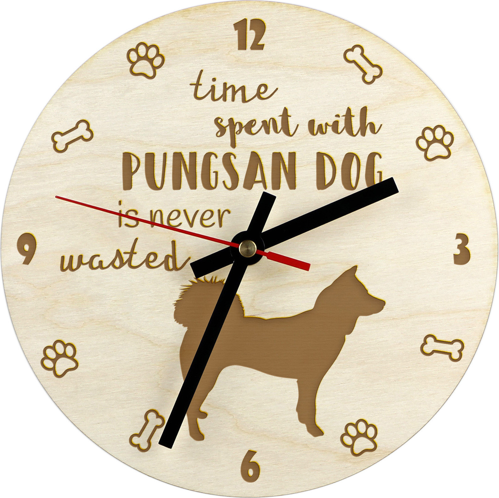 Art-Dog Wandklok Pungsan Dog