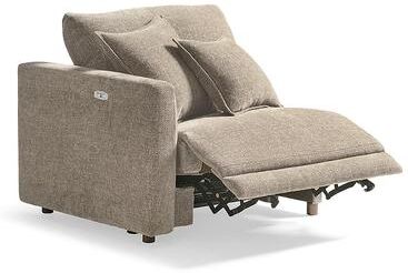 Tristan Power Sectional Seating - Build Your Own, Left Power Recliner, Left Arm Facing Power Reclining/Everett Linen - Grandin Road