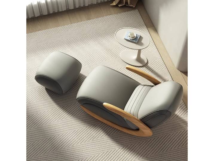Fauteuils et canapés relaxants autoportants modernes en bois massif pour salon et balcon