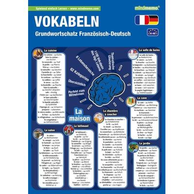 mindmemo Lernfolder - Grundwortschatz Französisch / Deutsch - 1100 Vokabeln lernen leicht gemacht, Taschenbuch von Henry Fischer,Philipp Hunstein,