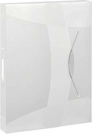 Esselte Pasta de documentos    Polietileno   Branca transparente   47mm   A4