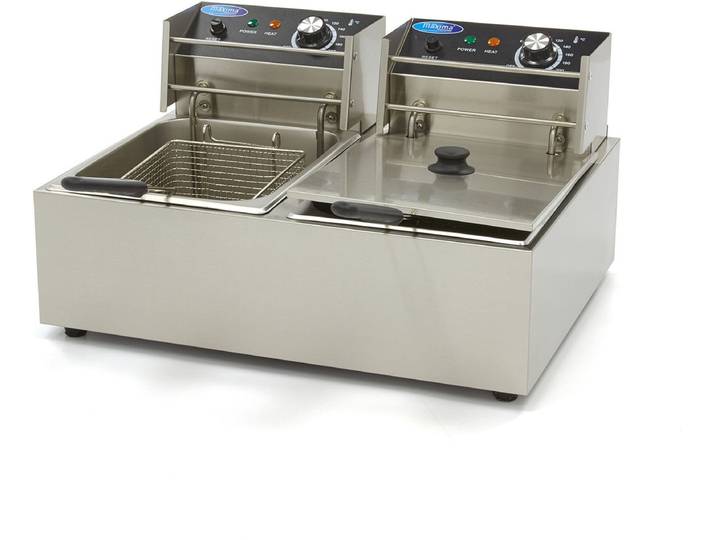 Frituurpan - 2x 6 L - 2 Manden - tot 2\,4 Kg Frites