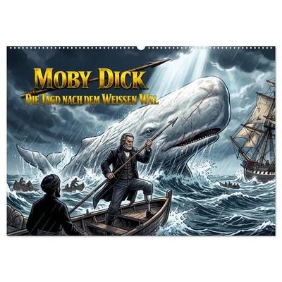 Moby-Dick – Die Jagd nach dem weißen Wal (Wandkalender 2027 DIN A2 quer), CALVENDO Monatskalender