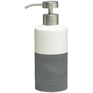 Sealskin Seifenspender Doppio, 361840214, stehend, Keramik, grau, 350ml