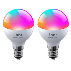 Innr LED-Lampe RB 256 C-2 Comfort Bulb, E14, 4,8W ersetzt 40W, RGBW, App-fähig, ZigBee, 2 Stück