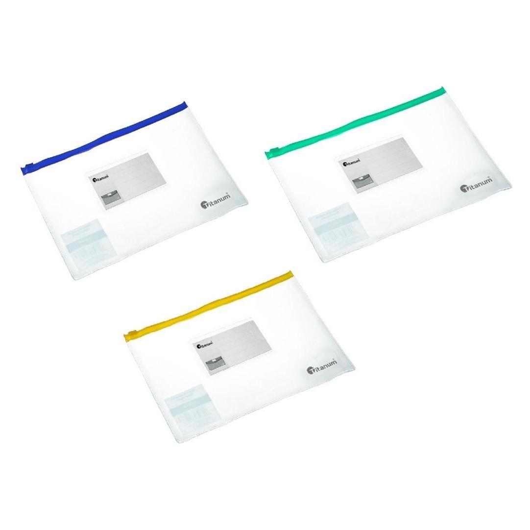 Titanum PP-A4-Ordner mit Reissverschluss, transparent gemischt (A4) (47591911)