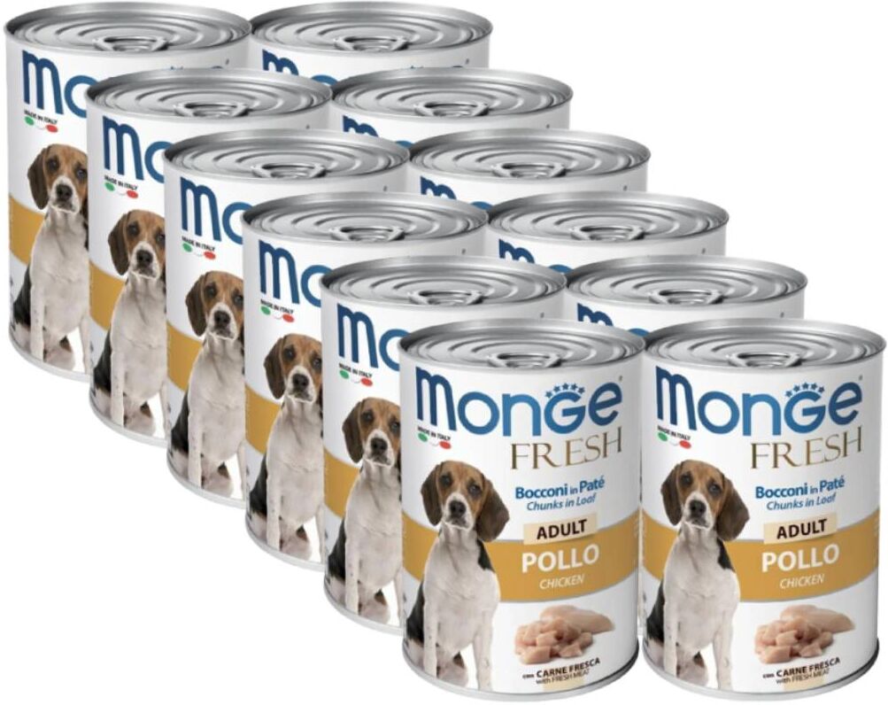 Kit Risparmio 12x400G Monge Fresh Dog POLLO